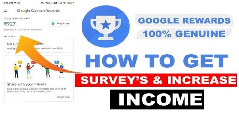 How to Earn Money with Google Opinion Rewards