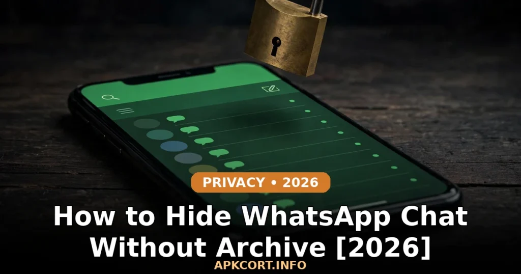 How to Hide WhatsApp Chat Without Archive [2026]