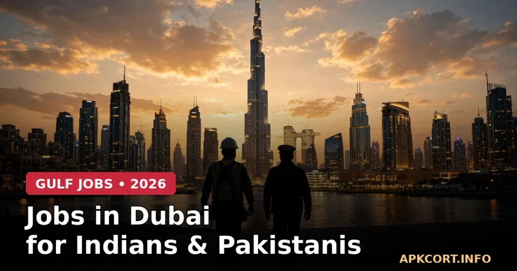 Jobs in Dubai for Indians and Pakistanis [2026]