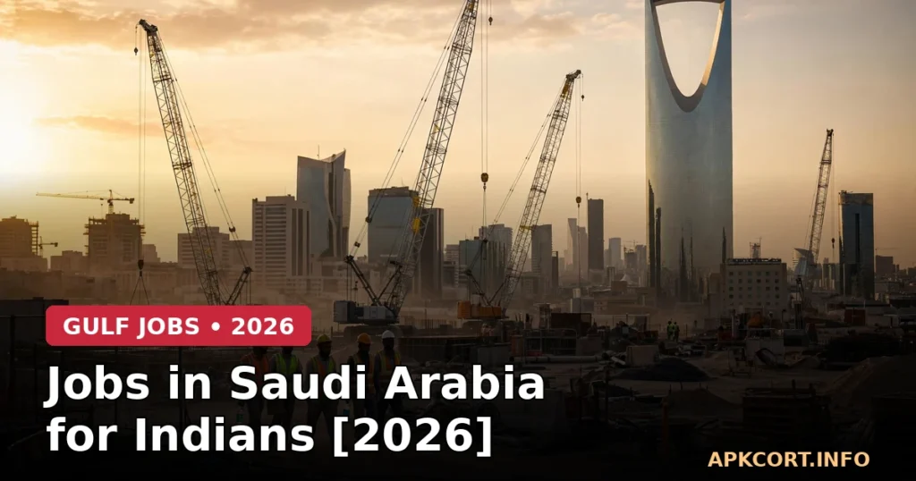 Jobs in Saudi Arabia for Indians [2026]