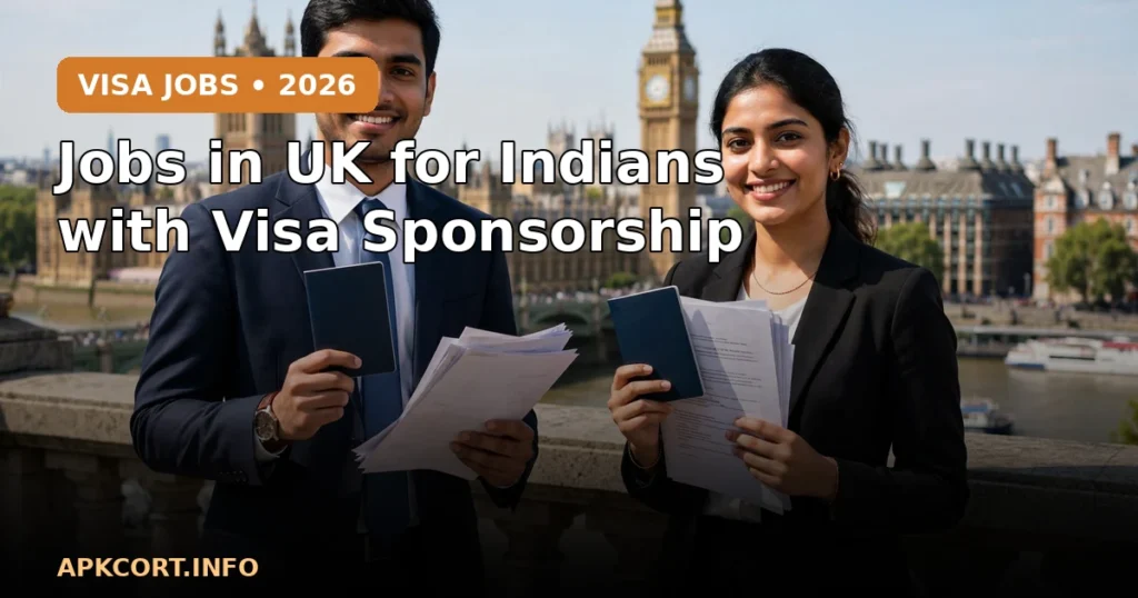 Jobs in UK for Indians with Visa Sponsorship [2026]